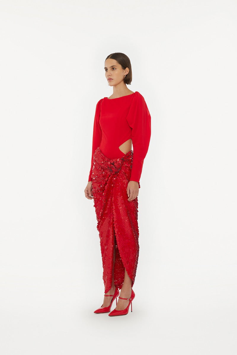 Knotted Long Sleeve Bodysuit