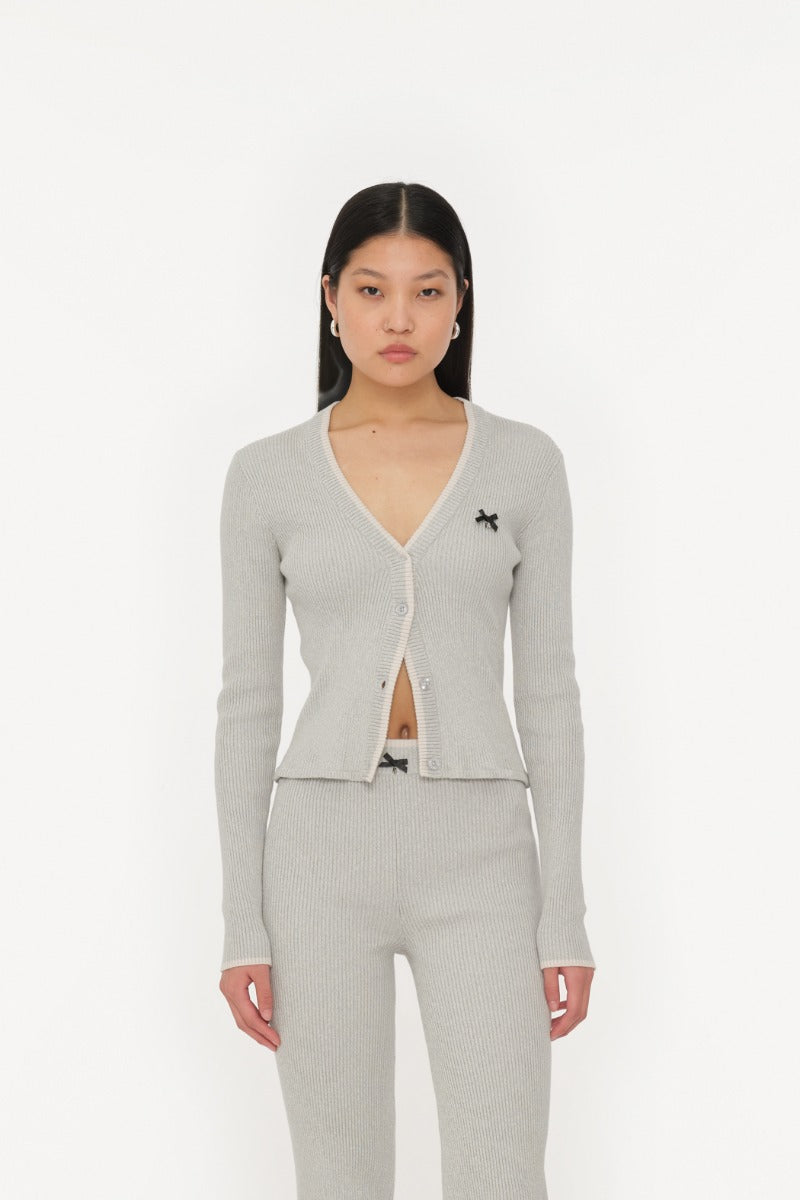 Fine Rib Cardigan