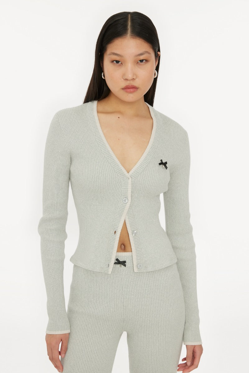 Fine Rib Cardigan