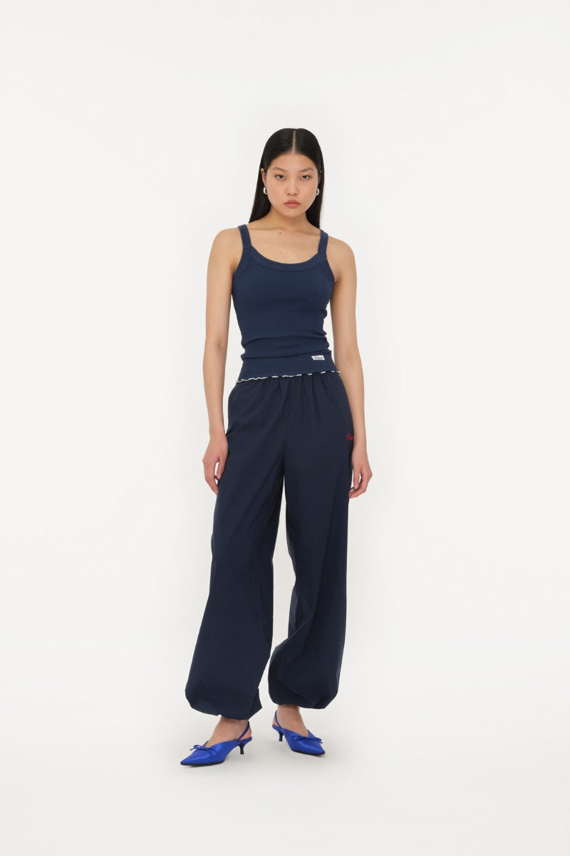 Crispy Woven Parachute Pants