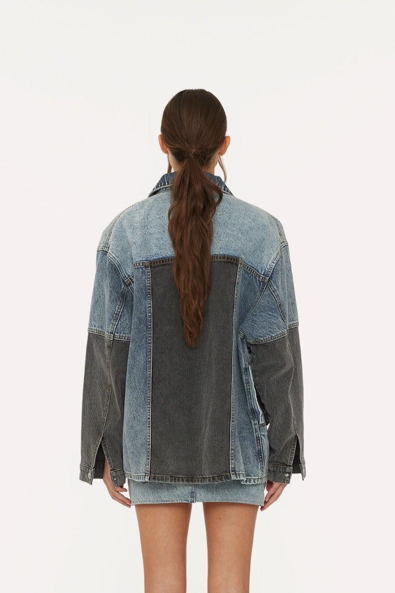 Oversized Patchwork Jacket