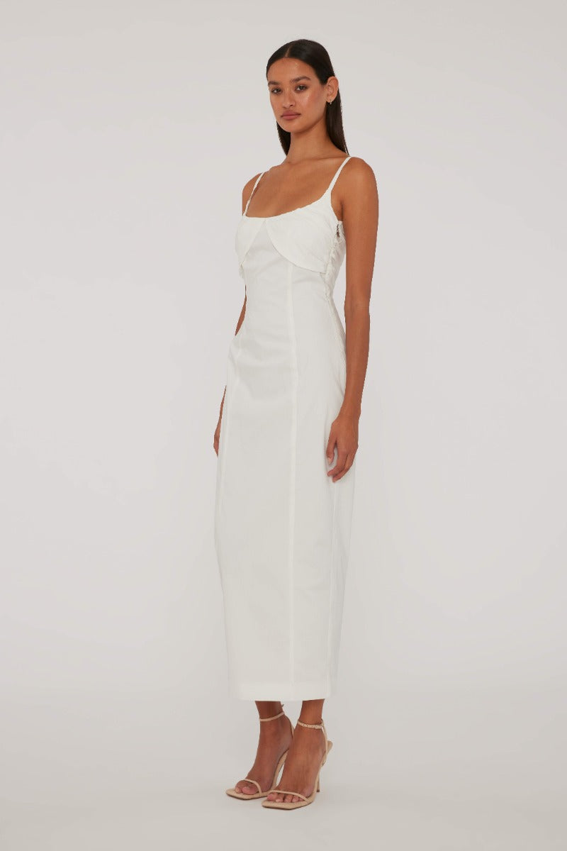 Ruched Cup Midi Dress