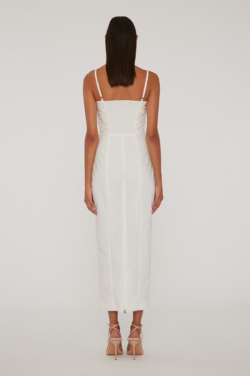 Ruched Cup Midi Dress