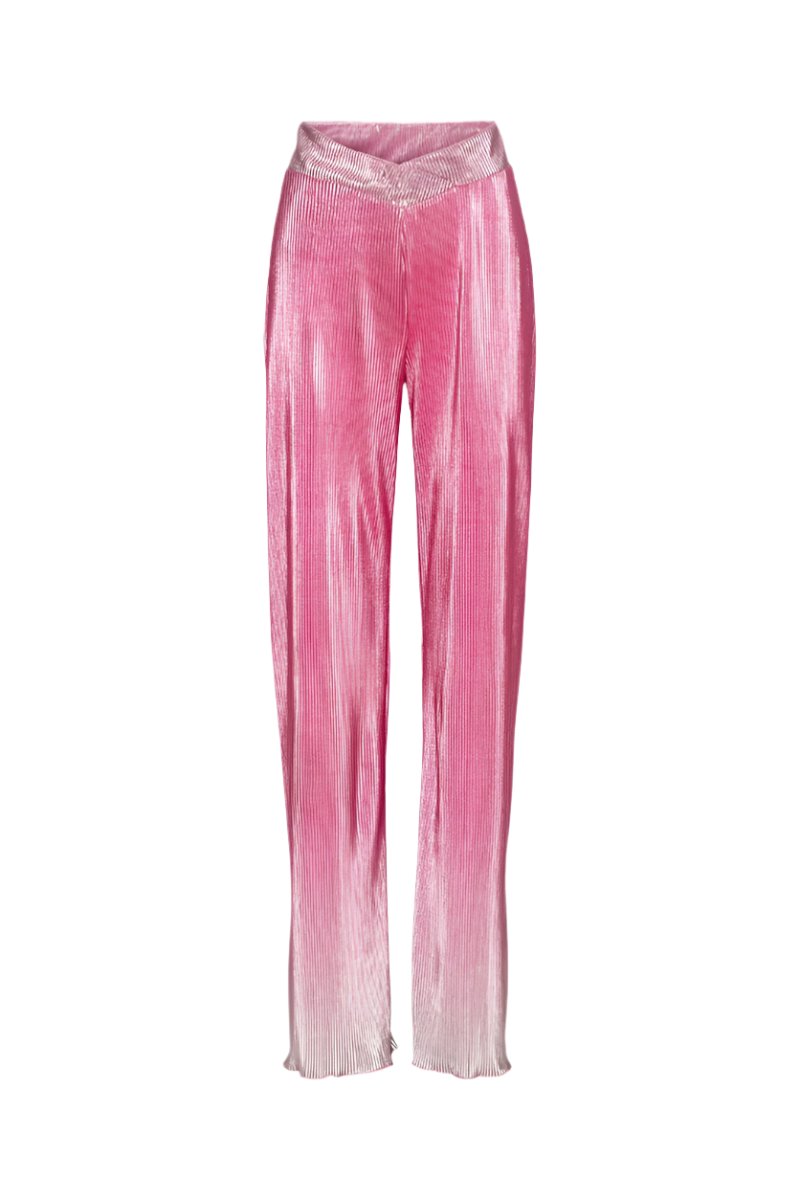 Gradient Plissé Pants
