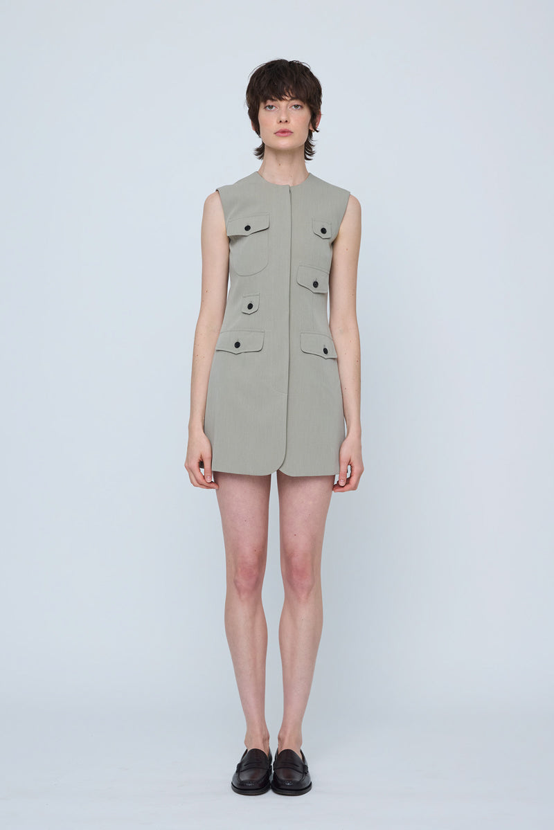Utility Vest Mini Dress