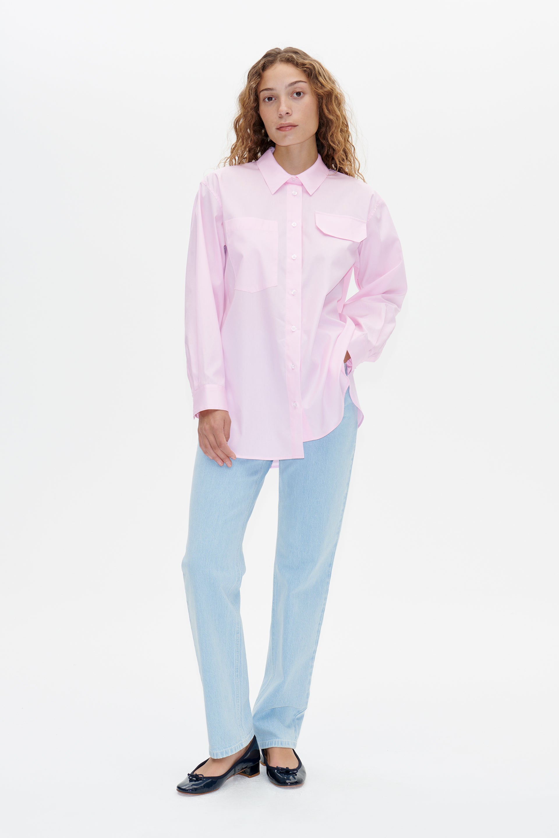 Molli Pink Cotton Overshirt