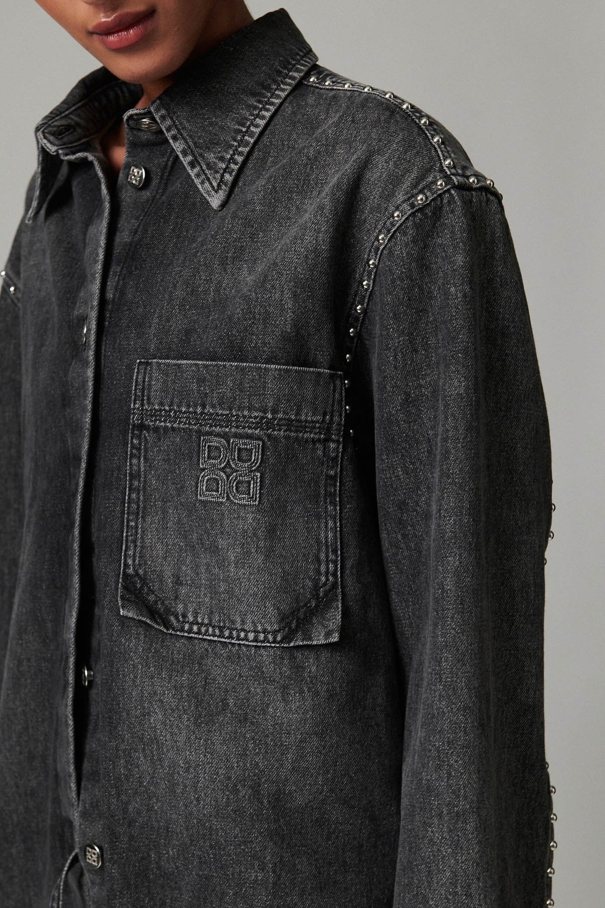 Clothide Embellished Denim Shirt