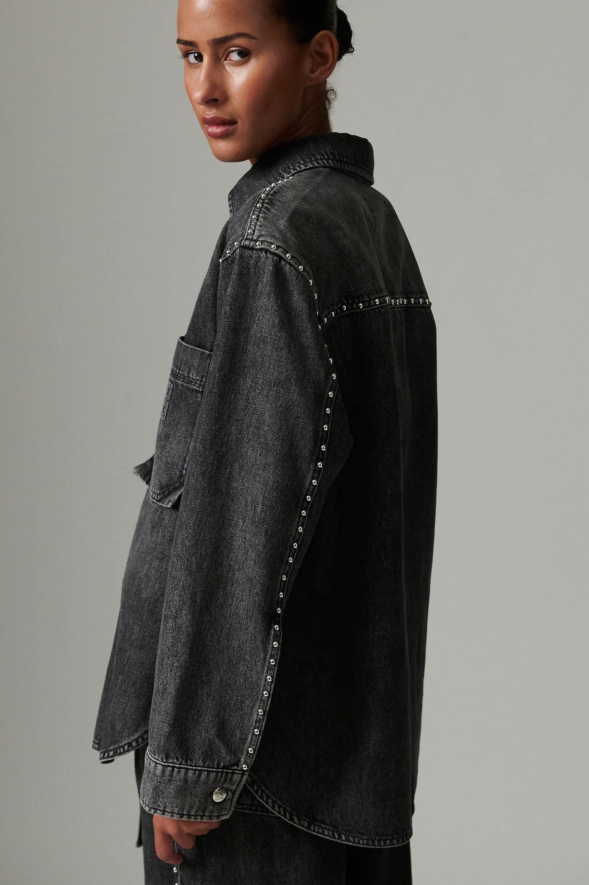 Clothide Embellished Denim Shirt