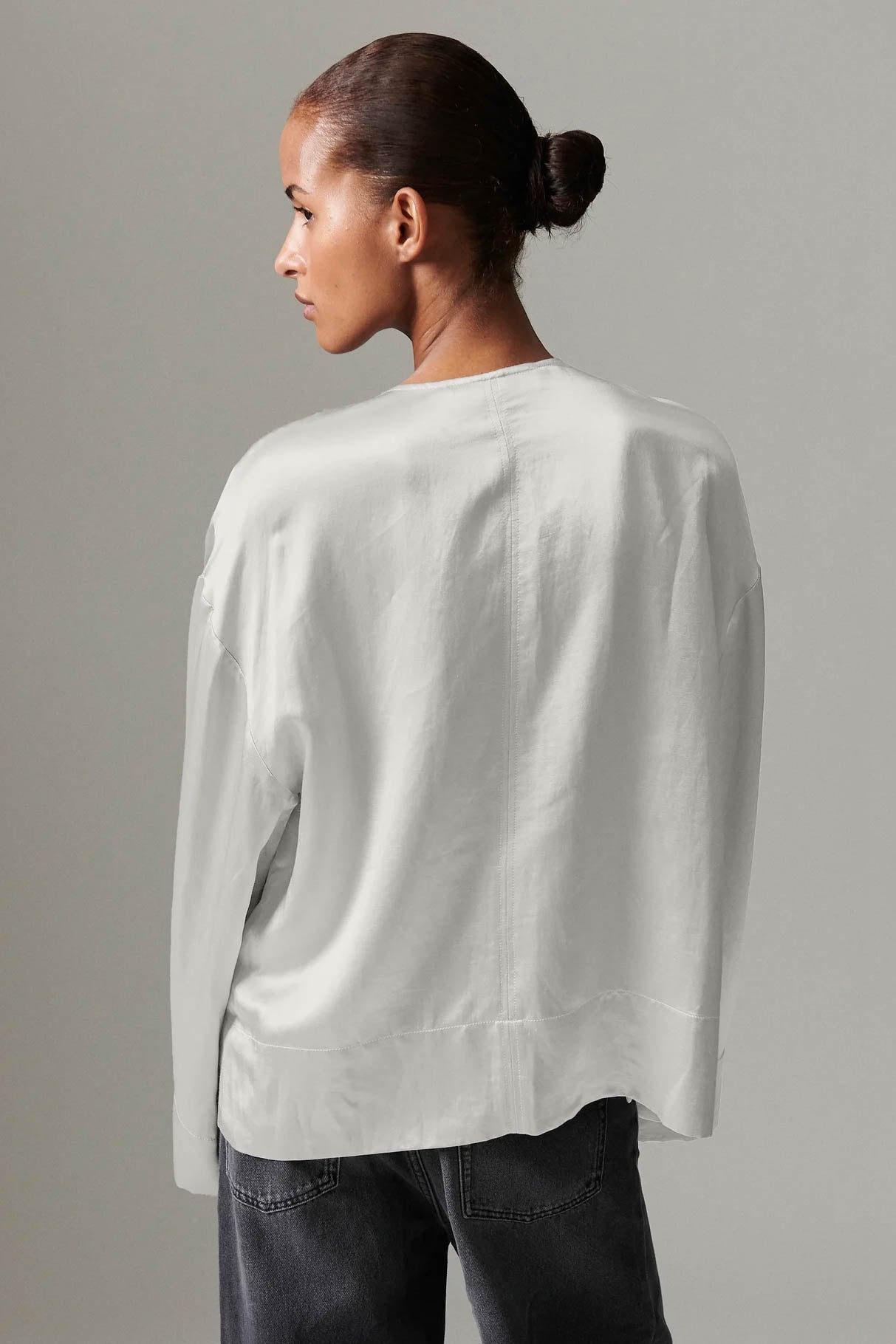 Davies Silk Touch Blouse Jet Stream