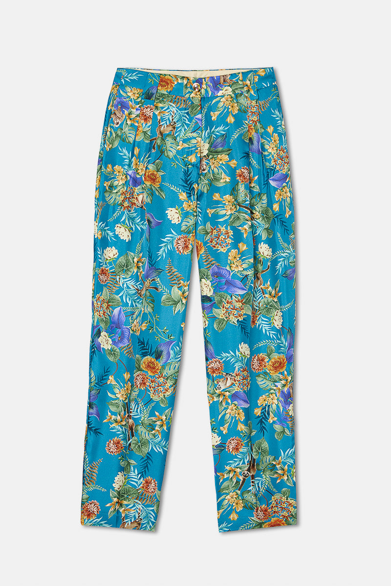 Crepuscolo Printed Silk Pants