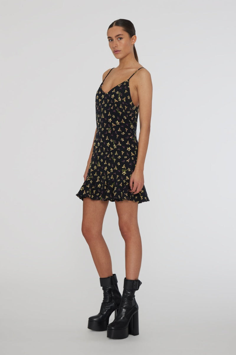 Jacquard Mini Slip Dress
