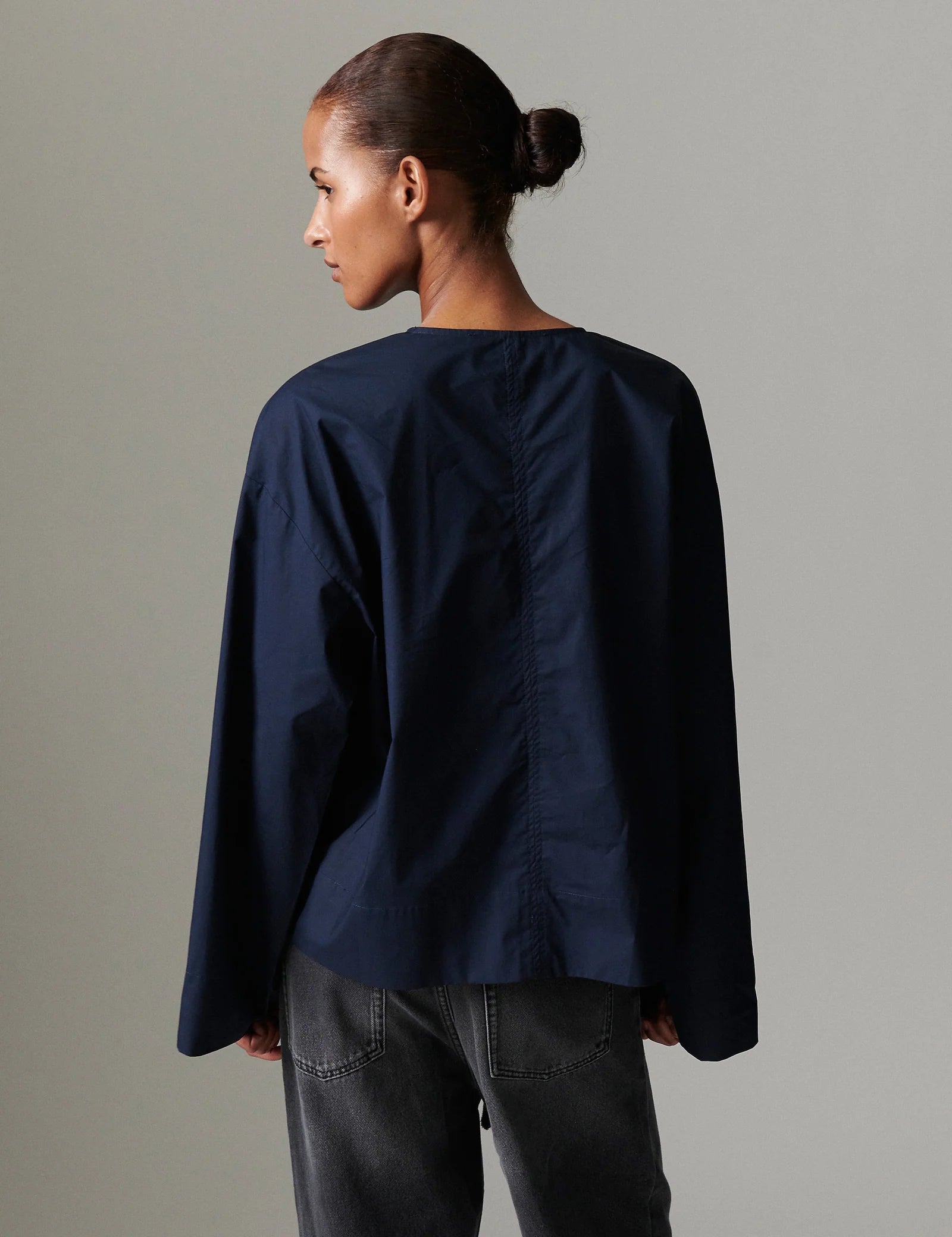 Sivie Solid Cotton Blouse