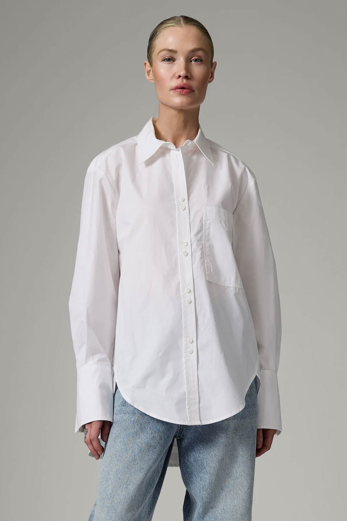 Stella Poplin Cotton Pocket Shirt