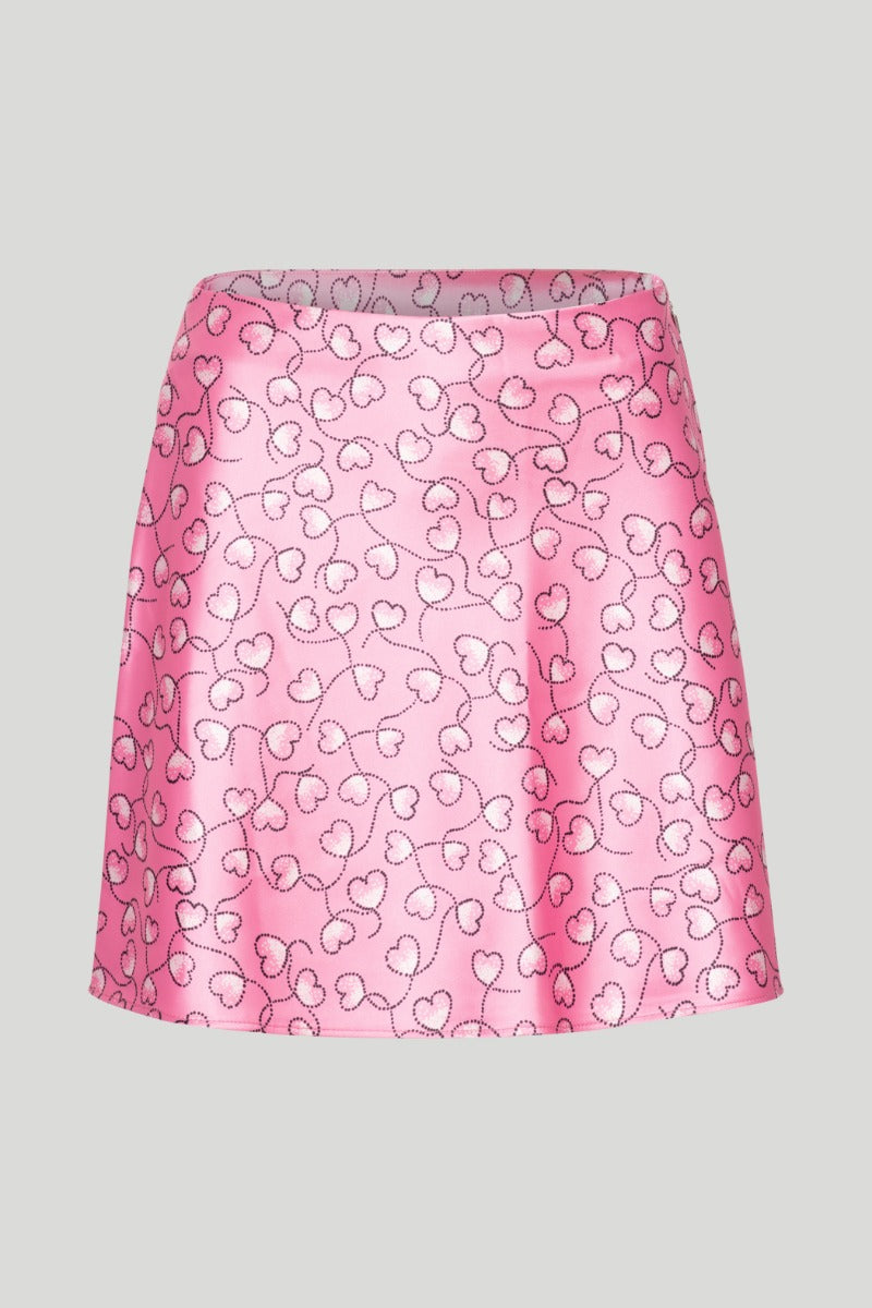 Silky Woven Mini Skirt