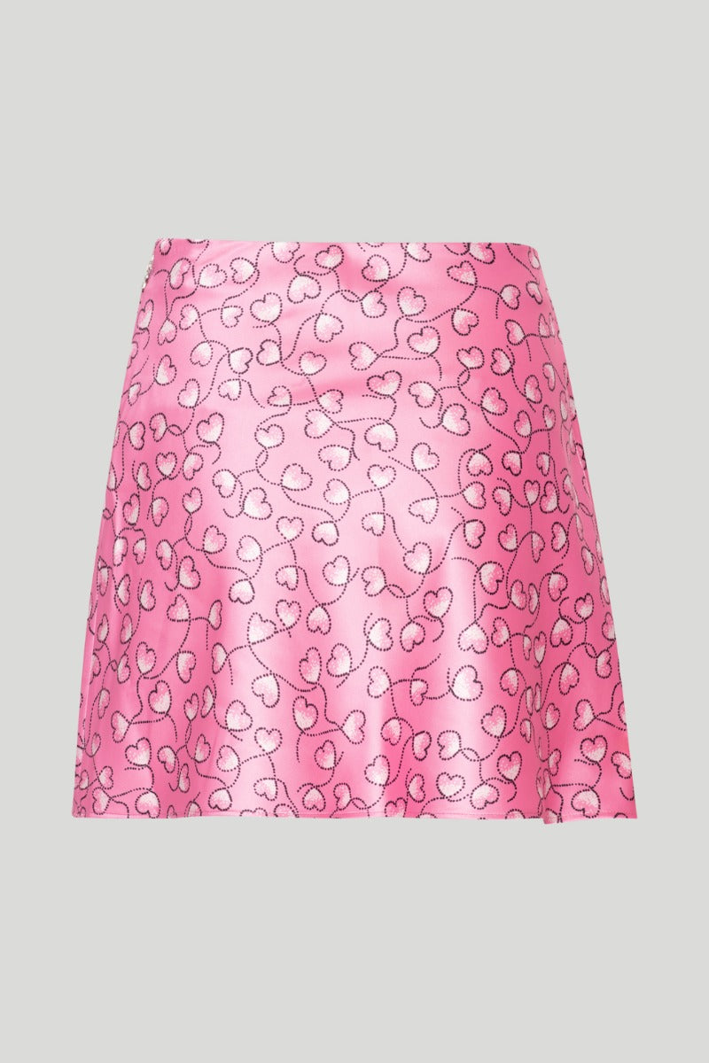 Silky Woven Mini Skirt