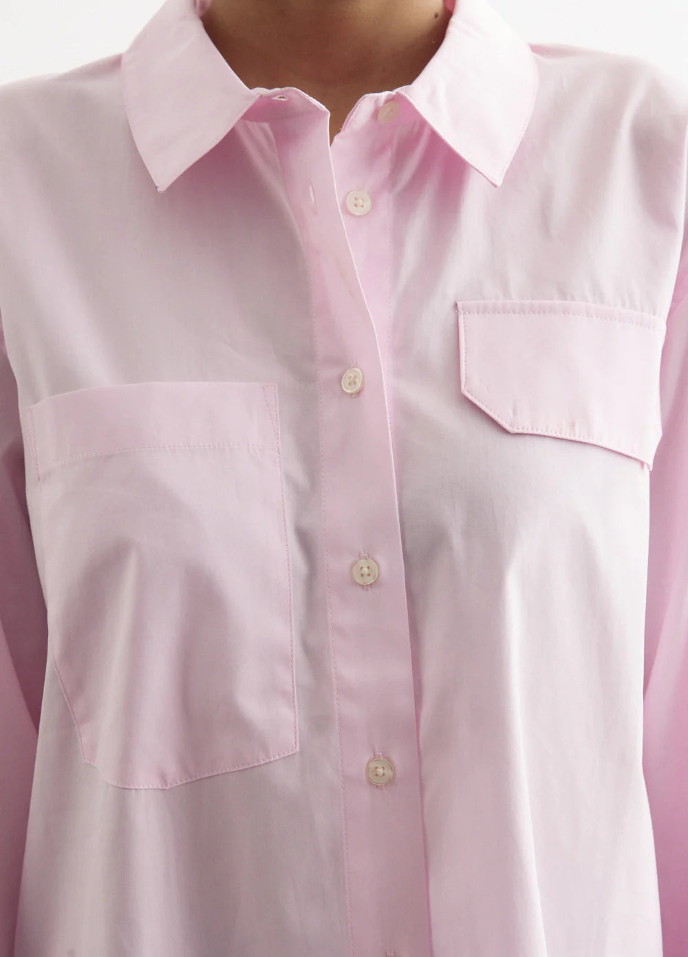 Molli Pink Cotton Overshirt